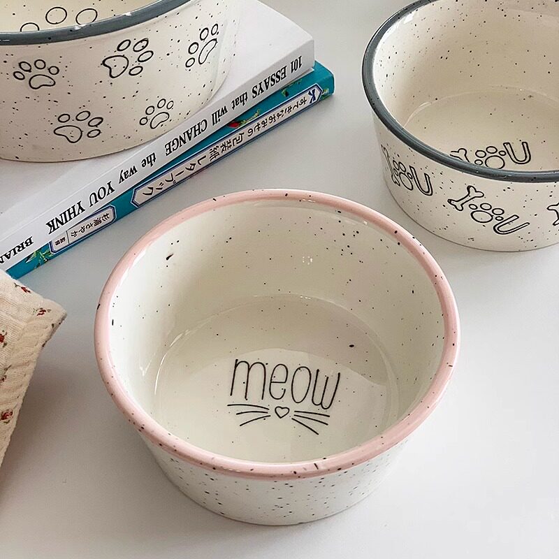 安木良品 外贸原单 ins可爱卡通喷墨高温釉下彩陶瓷猫狗碗零食碗,餐饮具,碗,淘宝优惠券,粉丝福利购,淘宝优惠卷