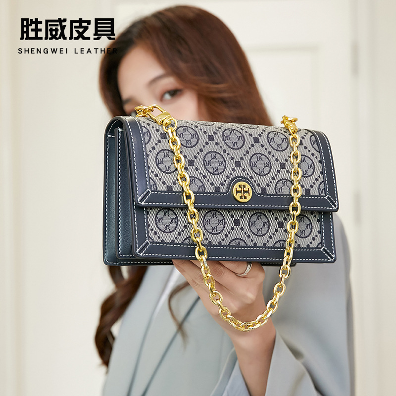 tb同款风琴包 tb包包女 个性时尚印花斜挎包 质感精致收纳手提包