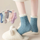 珊瑚绒袜子女加厚加绒睡觉袜秋冬季 家居地板袜大人冬天睡眠月子袜
