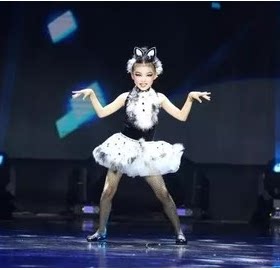 万圣节裙子幼儿园学猫叫演出服