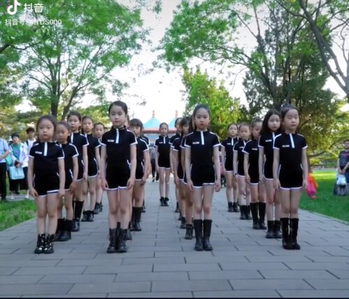 模特少儿形体练功服同款套装