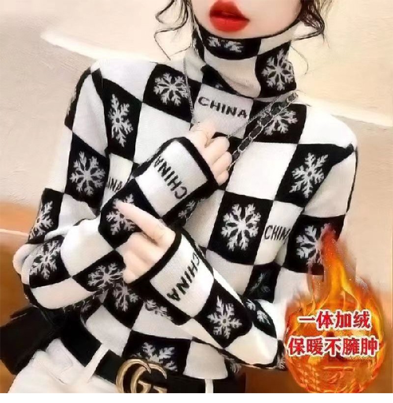 特价版淘宝清仓品牌处理便宜2022新款秋冬加绒加厚长袖T恤女修身