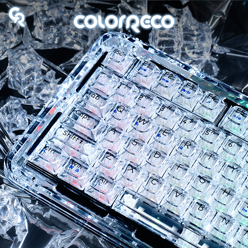 ColorReco冰晶轴白雪静音轴键盘