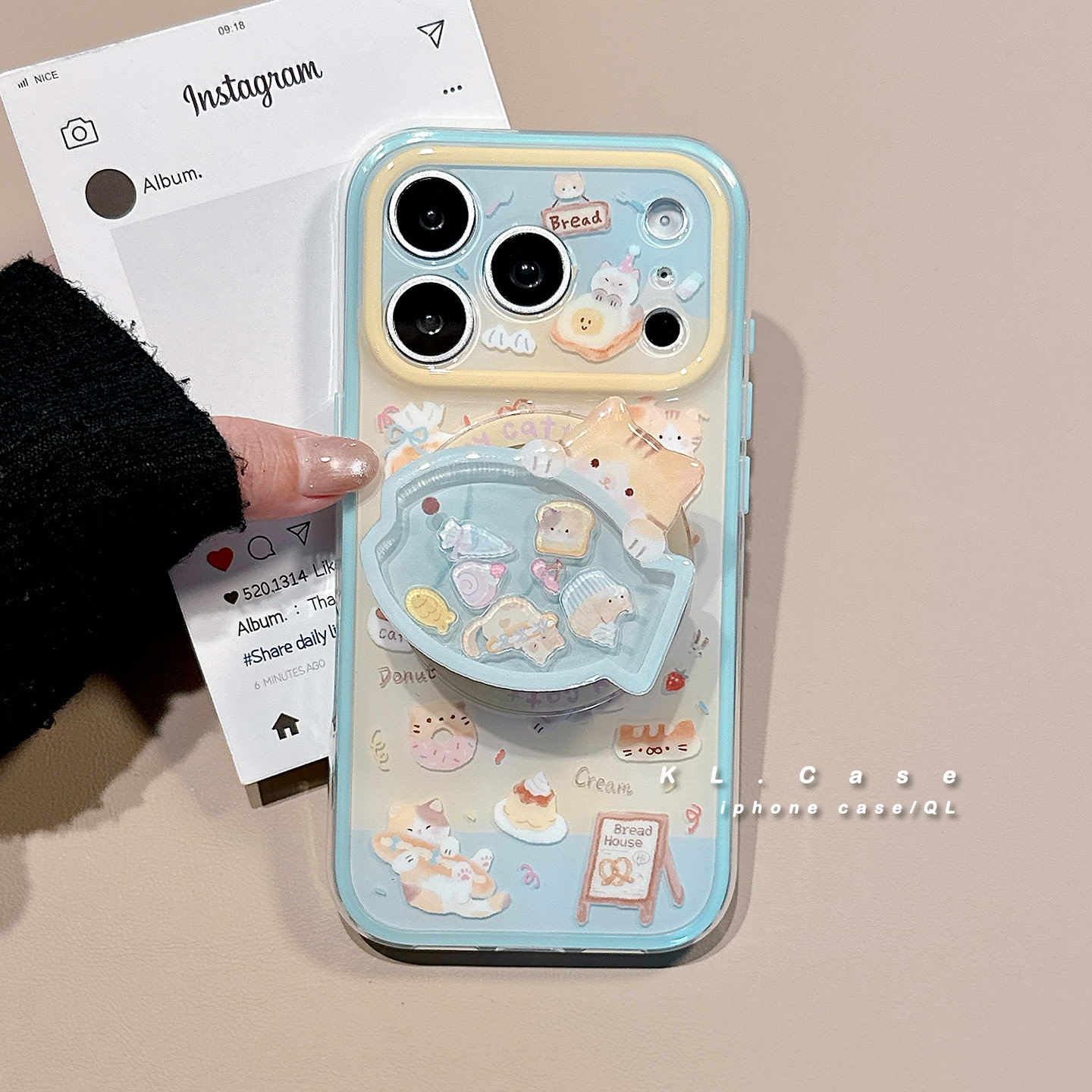 壳侣 ins小清新适用苹果17手机壳iPhone17promax新款16防摔保护套15硅胶全包小众高级感磁吸二合一带支架女软