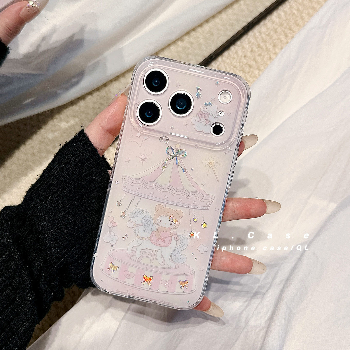 壳侣 HelloKitty旋转小马卡通适用苹果17手机壳iPhone17promax新款16防摔保护套15硅胶14全包13小众高级感女p,3C数码配件,手机保护套/壳,淘宝优惠券,粉丝福利购,淘宝优惠卷