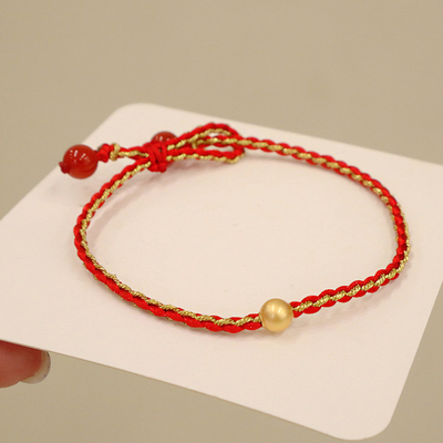 小金豆本命年转运红绳