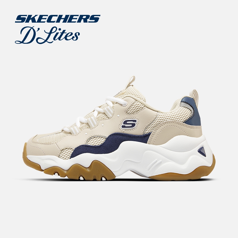 skechers斯凯奇女鞋运动鞋官方品牌熊猫鞋子女时尚厚底增高老爹鞋