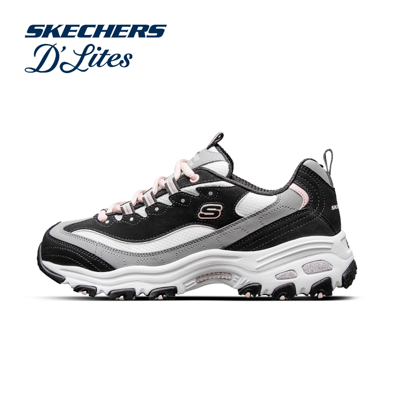 skechers斯凯奇女鞋熊猫鞋官方品牌厚底增高老爹鞋女款秋季运动鞋