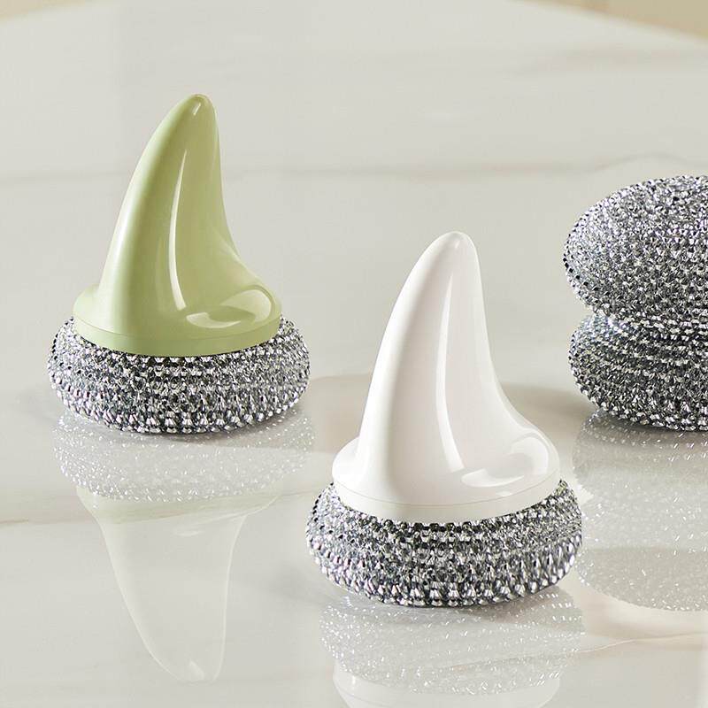 日本锅刷厨房刷锅洗碗神器洗锅不沾油刷子刷碗长柄清洁油污钢丝球