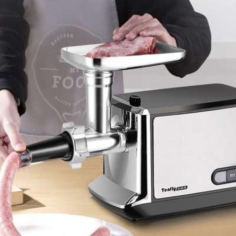 电动绞肉机小型家用不锈钢商用多功能自动碎肉机饺馅灌肠辣椒绞菜