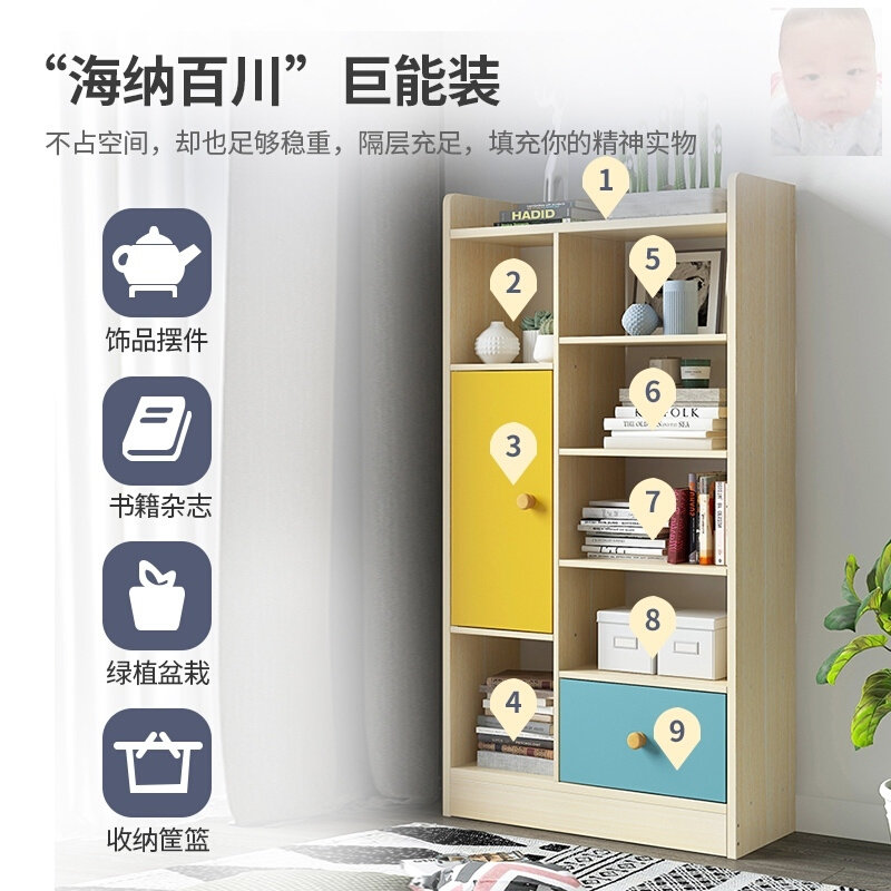 飘窗柜储物柜阳台收纳柜子窗台家用简易落地柜杂物窗台垫创意专.