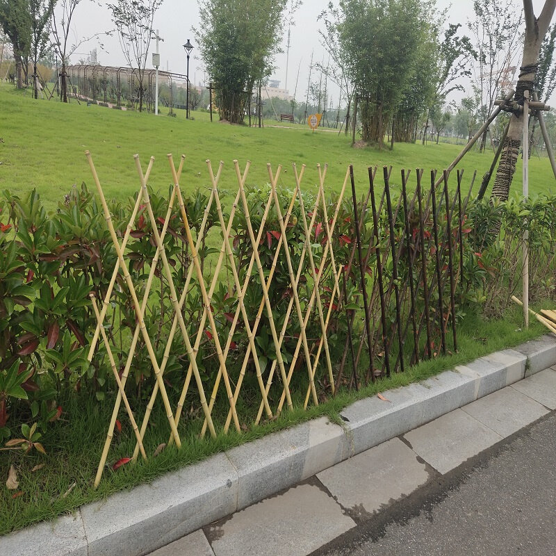 花园伸缩栅栏竹竿菜园搭架围栏护栏花卉绿植爬藤架竹子盆景架花架