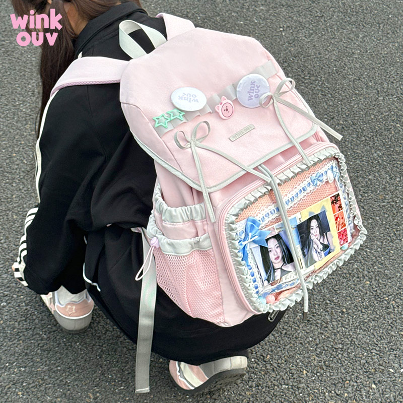 winkouv原创设计小型双肩痛包