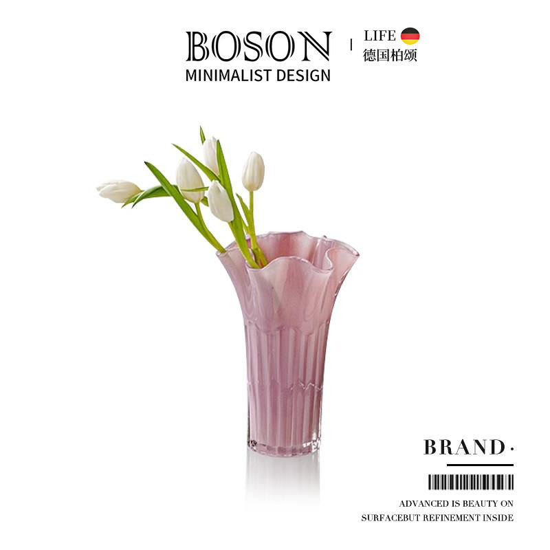 BOSON·Brand·花瓶琉璃插花器艺术彩色摆件现代简约客厅 | 烙印