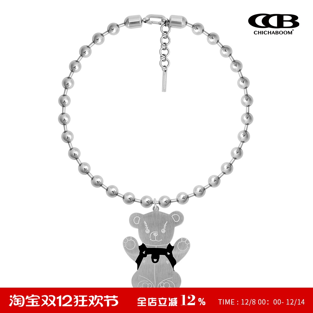 CHICHABOOM小熊吊牌项链造型款