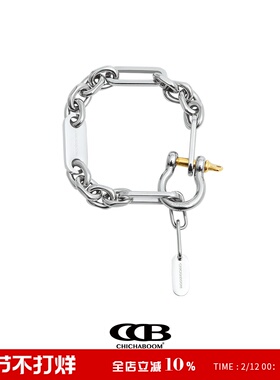 CHICHABOOM马蹄扣不对称钛钢手链BEST ACTOR系列CCB男女同款