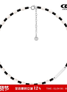 玛瑙珍珠拼接CHICHABOOM项链
