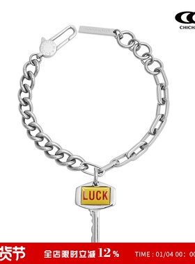 CHICHABOOM不锈钢钥匙手链男女款