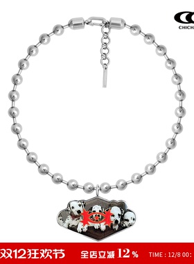 CHICHABOOM造型款斑点狗圆珠项链