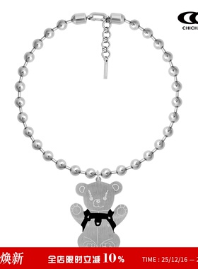 CHICHABOOM小熊吊牌项链造型款