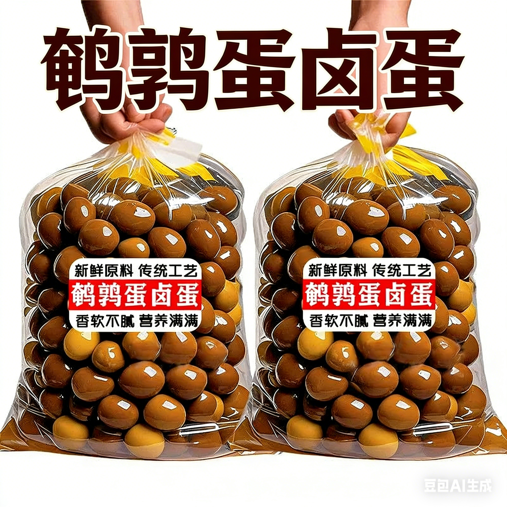 俩老头五香卤蛋鹌鹑蛋休闲批发