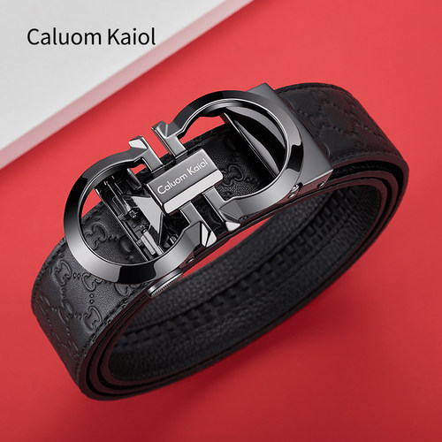 CALUOMKAIOL皮带男真皮年轻人