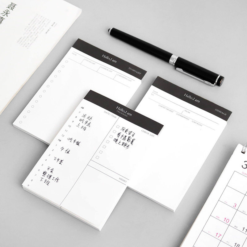 可撕便签本小笔记本子随身每日计划本todo口袋打卡记事备忘录