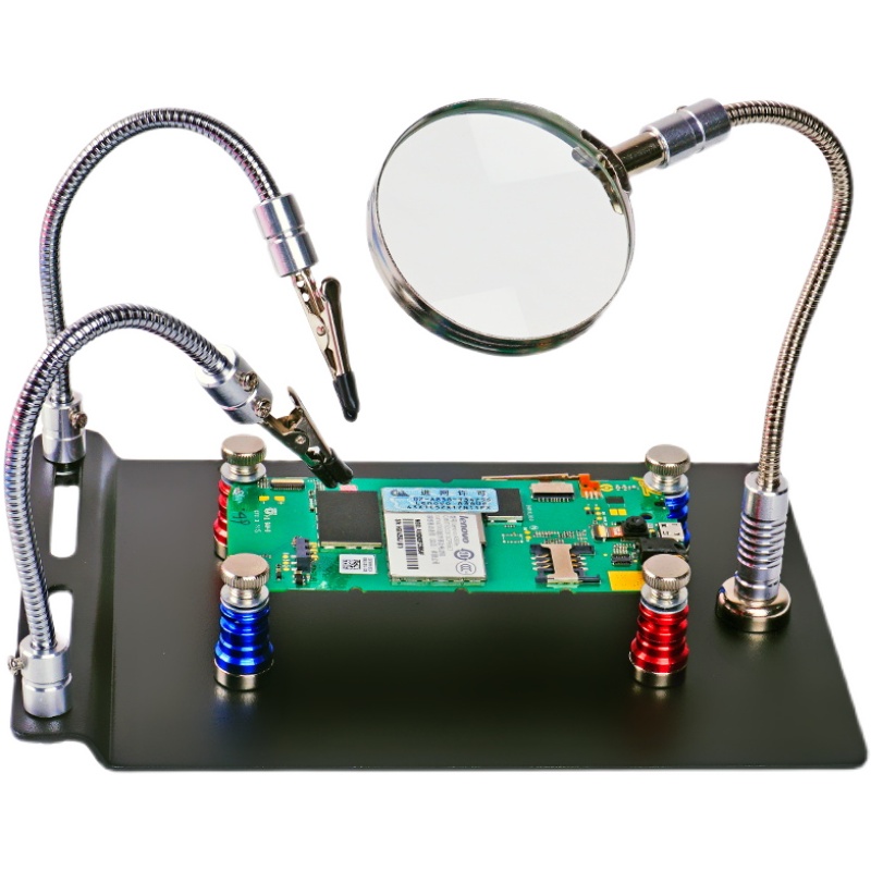 台式放大镜10倍玻璃镜片维修钟表机械电子电路板手机高清焊接专用