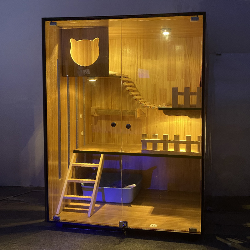 猫别墅猫笼子家用室内猫舍猫屋猫柜猫咪窝猫房子超大自由空间双层