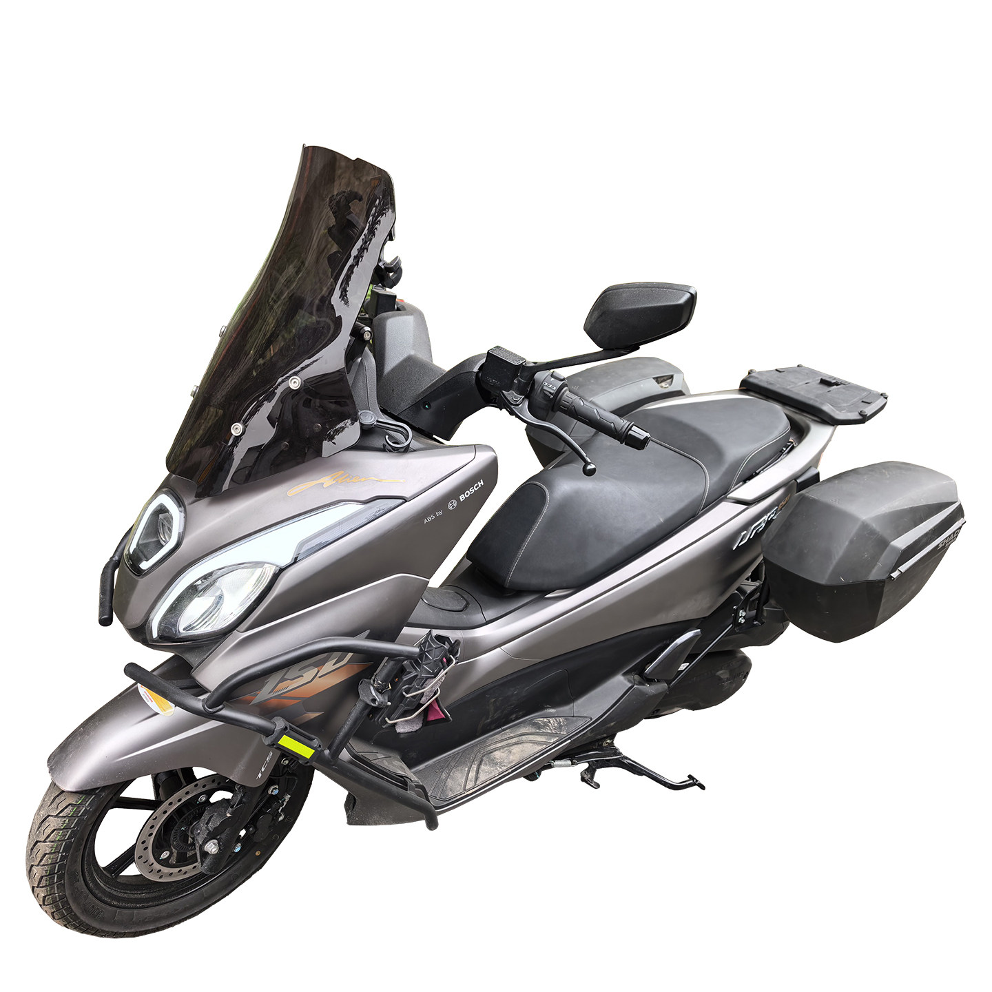 豪爵UFR150夏德边箱改装侧箱支架