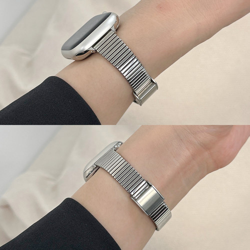 适用iWatch小蛮腰竹节卡扣表带