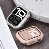 9苹果手表彩色边框保护壳iwatch8 适用applewatchS11糖果色硅胶保护壳10 se代全包壳41mm 45mm不伤表
