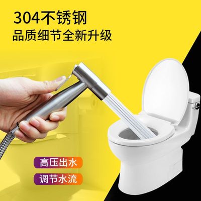 不锈钢喷枪马桶伴侣冲洗水枪