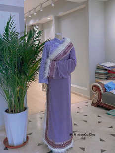 2024新款毛边藏袍藏式服装西藏云南旅拍民族风服饰演出服藏式藏装