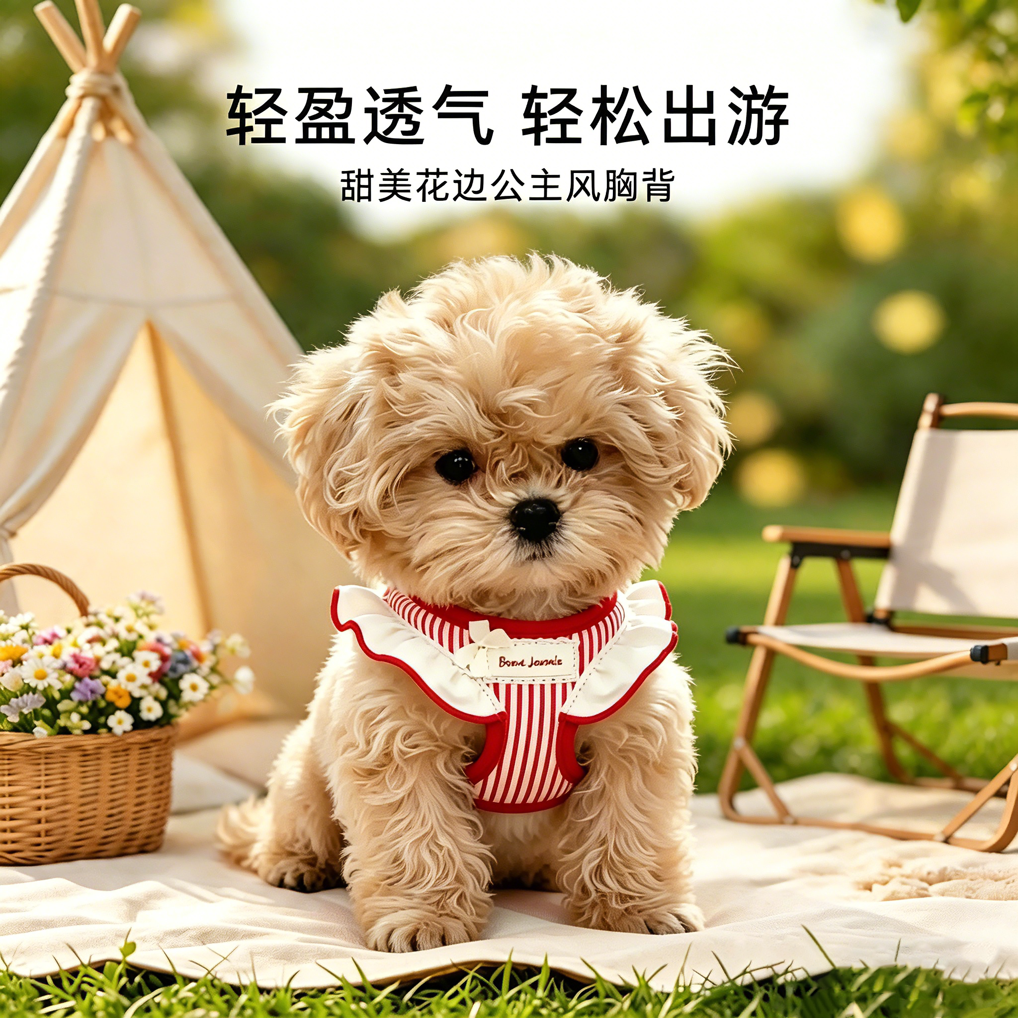 小型犬专用全棉柔软轻盈胸背图片