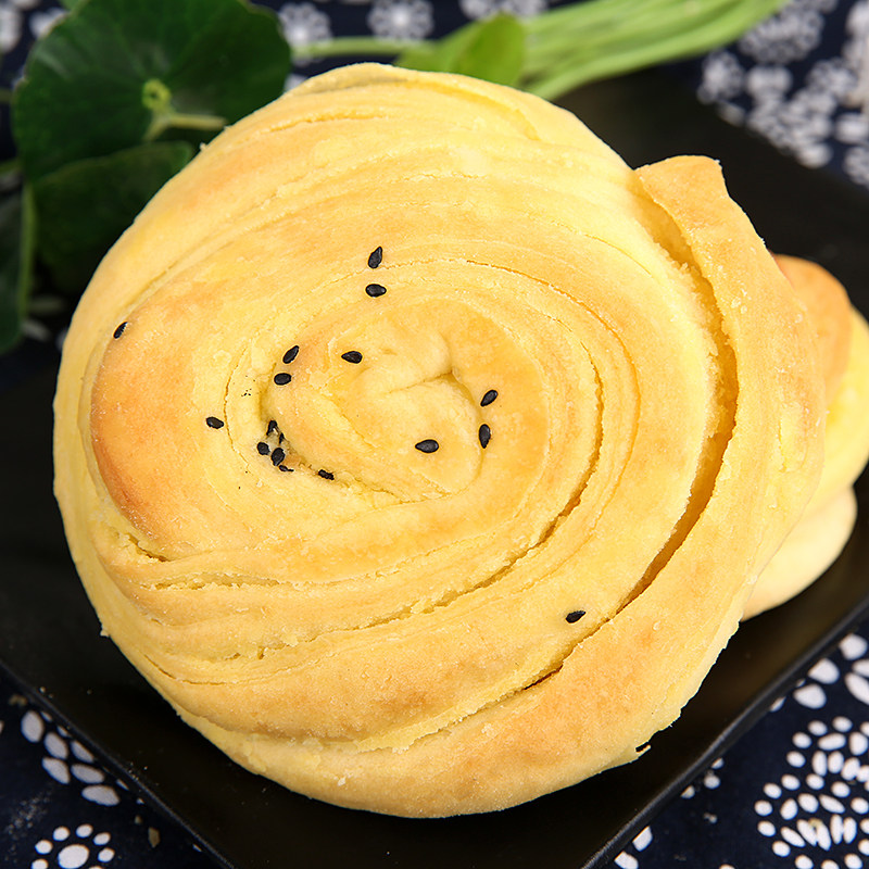 内蒙包邮呼市胡麻油酥奶香味咸油旋焙子干货月饼特价千层饼糕点