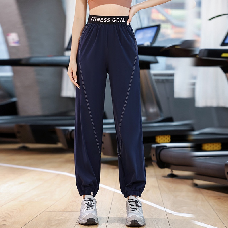 跑步运动长裤女秋冬速干专业晨跑裤子宽松健身束脚卫裤休闲瑜伽裤