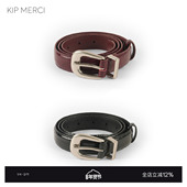 原创鳄鱼纹头层牛皮针扣腰带简约百搭牛仔裤 Kip Market 皮带女士