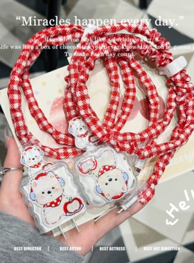 苹果20w/40w充电器iPhone17 16数据线保护套15红苹果西高地软iPad