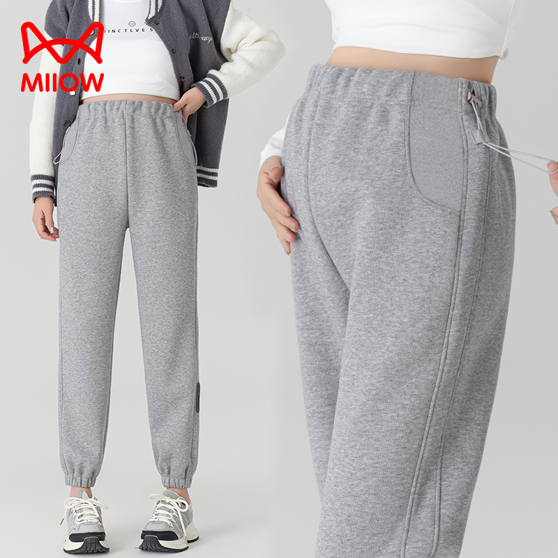 猫人孕妇裤子秋冬外穿运动裤