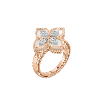 白贝母钻石戒指ROBERTOCOIN