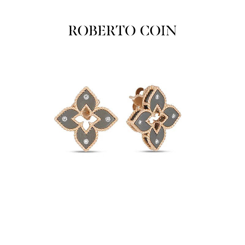 ROBERTO COIN/珂瑛VENETIAN PRINCESS 18k金钻石耳环