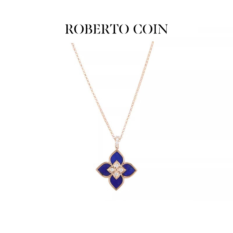 【24期免息】ROBERTO COIN/珂瑛VENETIAN PRINCESS青金石钻石项链