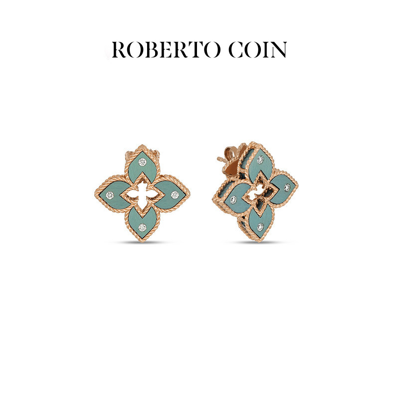 ROBERTO COIN/珂瑛VENETIAN PRINCESS 18k金钻石耳环