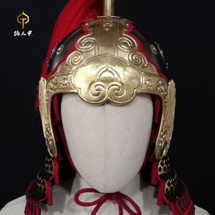 【路人甲】甲胄头盔 手工錾刻盔 凤翅盔 宋代甲胄兜鍪