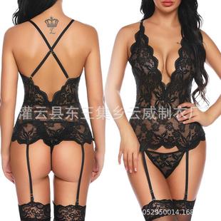 set lingerie large transparent pajamas womens Sexy size