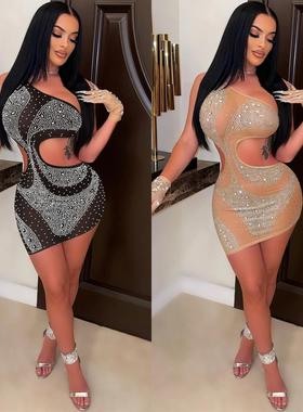 women for dress hollow diamond hot tight nightclub sexy