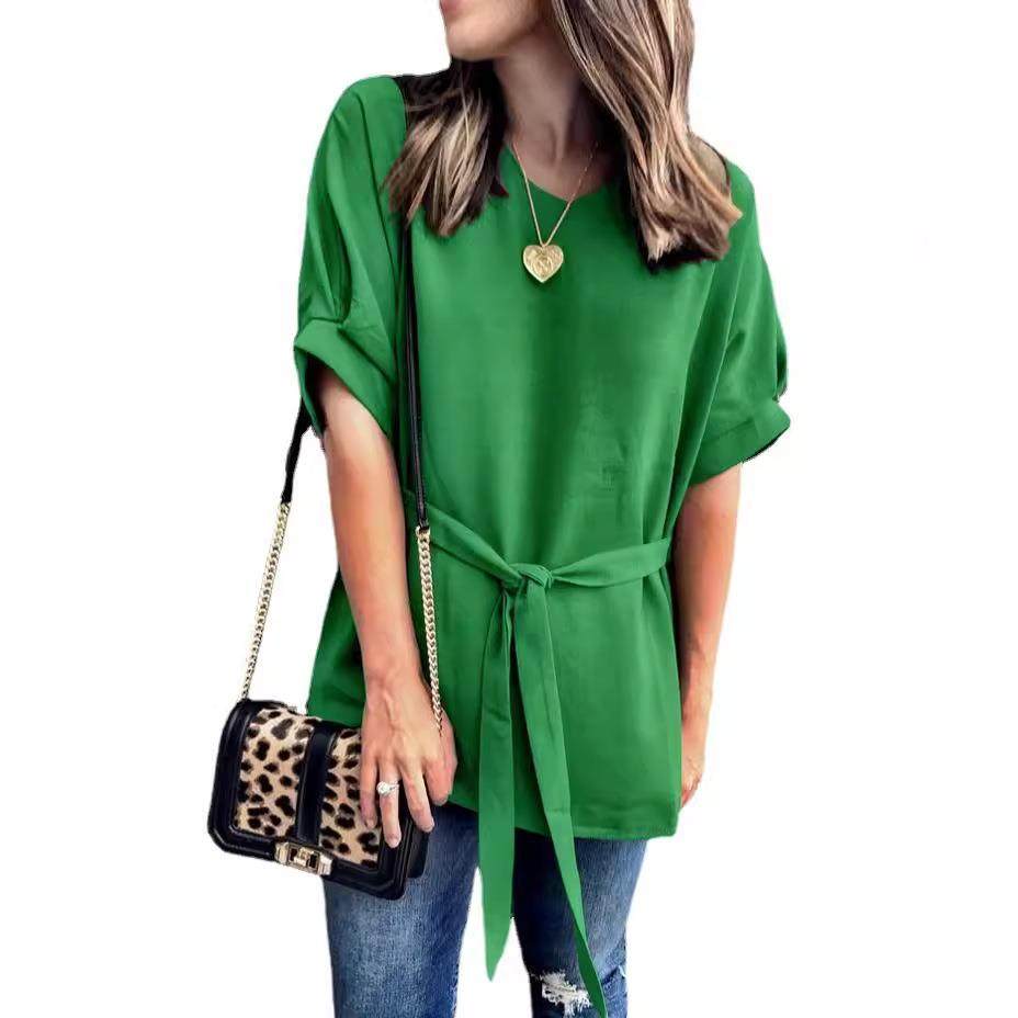 women romper chic lace-up romper stylish slim waist round