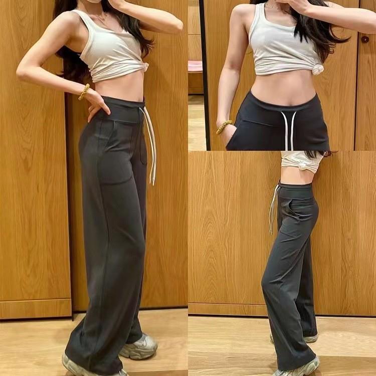 Wide-leg yoga pants for women fitness goddess trousers