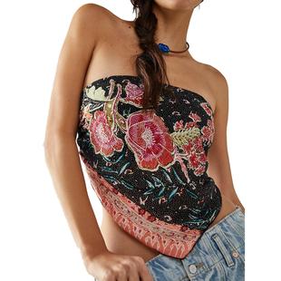 print low tank cut tops aesthetic pattern crop geometric